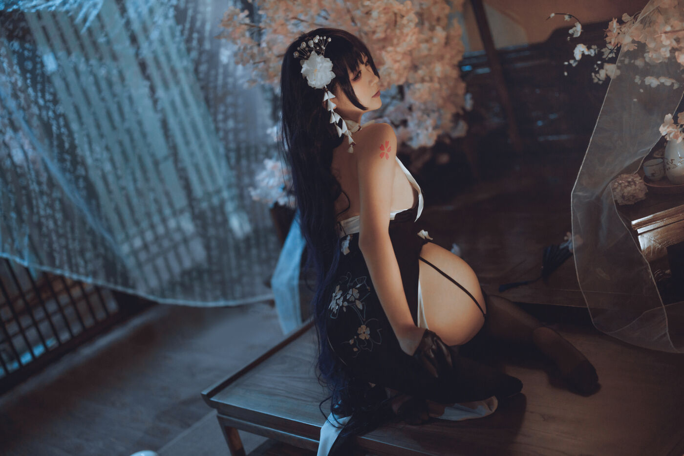 樱落酱 NO.015 吾妻旗袍 [20P]插图8